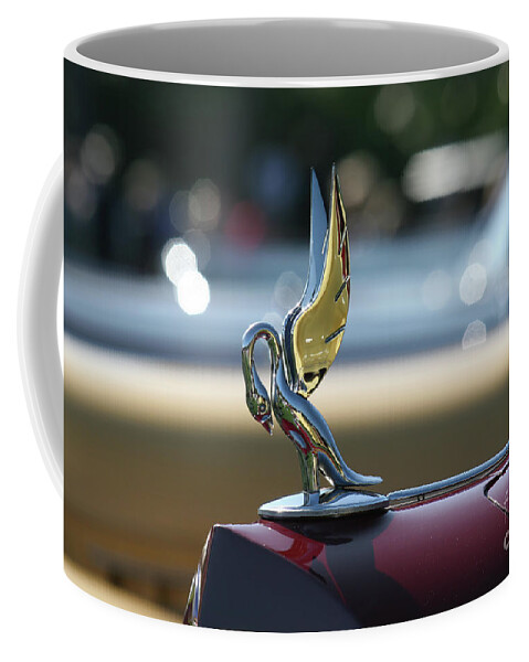 Vintage Coffee Mug featuring the photograph 1937 Packard Cormorant Hood Ornament by Lucie Collins