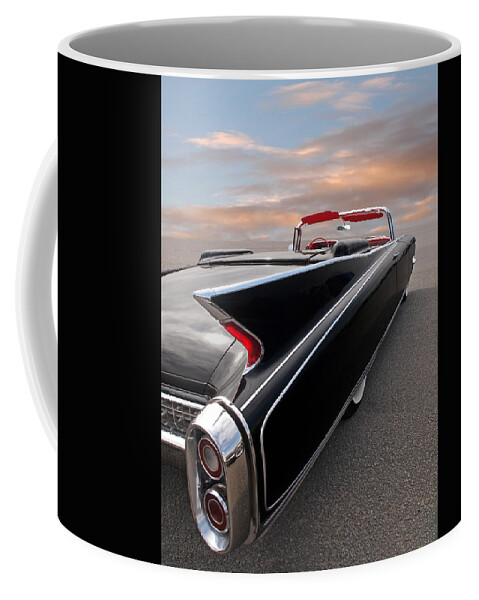Cadillac Coffee Mug featuring the photograph 1960 Cadillac Eldorado Biarritz Tail Fin by Gill Billington