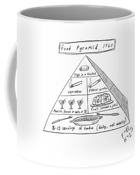 1960s Food Pyramid Coffee Mug