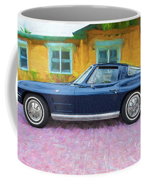 1964 Coffee Mug featuring the photograph 1964 Chevy Corvette Coupe 108 by Rich Franco