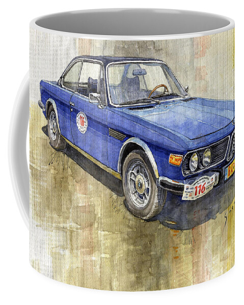 Shevchukart Coffee Mug featuring the photograph 1972 BMW 3.0 CSI Coupe by Yuriy Shevchuk