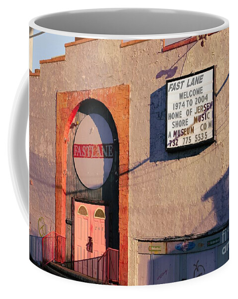 New Jersey Coffee Mug featuring the photograph 1974 to 2004 Jersey Shore Music Now Demolished by Chuck Kuhn