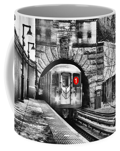 New York City Subway Coffee Mug featuring the photograph 1Scape No.2 by Steve Ember