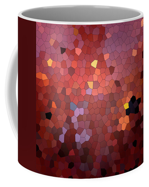 Abstract Stained glass texture purple brown Coffee Mug by Elena Sysoeva -  Fine Art America