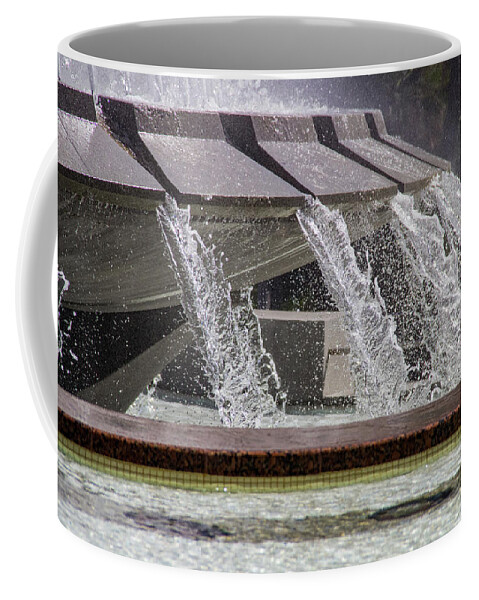 Arthur J. Will Coffee Mug featuring the photograph Arthur J. Will Memorial Fountain at Grand Park #2 by Roslyn Wilkins