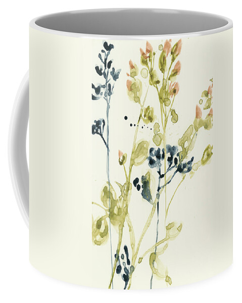 Botanical Coffee Mug featuring the painting Blush Buds I by Jennifer Goldberger