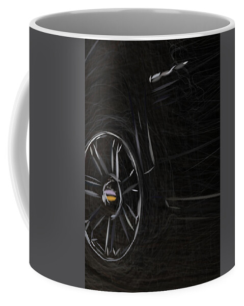 Cadillac Escalade Drawing Coffee Mug by CarsToon Concept - Pixels