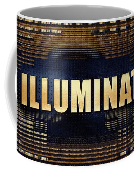 Illuminati Coffee Mug featuring the digital art Illuminati #2 by Esoterica Art Agency