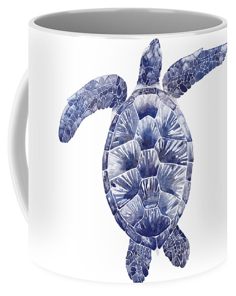 Coastal Coffee Mug featuring the painting Marine Turtle II #2 by Grace Popp