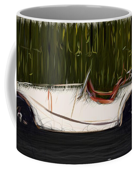 Morgan Coffee Mug featuring the digital art Morgan Roadster Draw #2 by CarsToon Concept