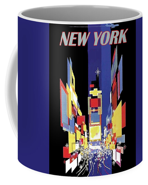 New York Coffee Mug featuring the digital art New York #2 by Long Shot