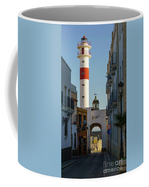 Lighthouse Coffee Mug featuring the photograph Rota Lighthouse Cadiz Spain #2 by Pablo Avanzini