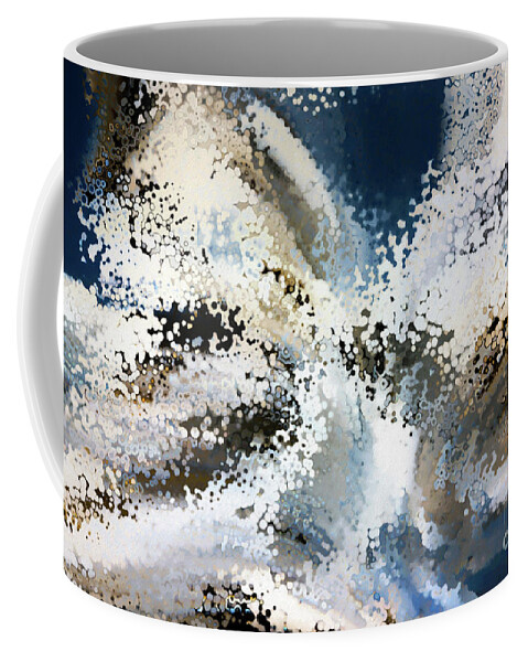 Blue Coffee Mug featuring the painting 2 Samuel 7 22 There is None Like You Lord God by Mark Lawrence
