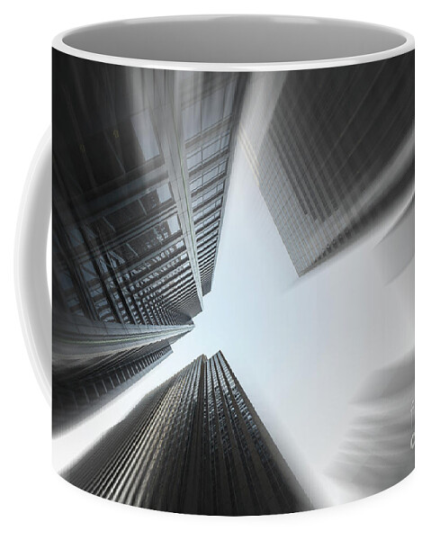 Chicago Coffee Mug featuring the photograph Skyscrapers in Motion by Raul Rodriguez