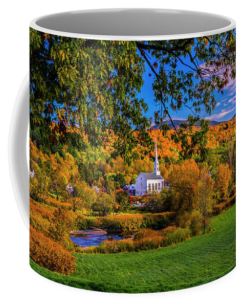 Vermont Coffee Mug featuring the photograph Stowe Community Church #2 by Scenic Vermont Photography