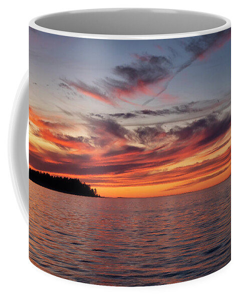 Madrona Point Coffee Mug featuring the photograph Summer Sunset at Madrona by Randy Hall