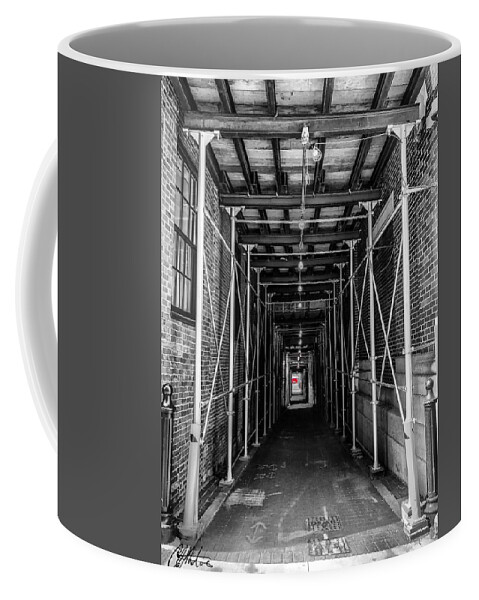 Architecture Coffee Mug featuring the photograph Under Construction by Chris Montcalmo