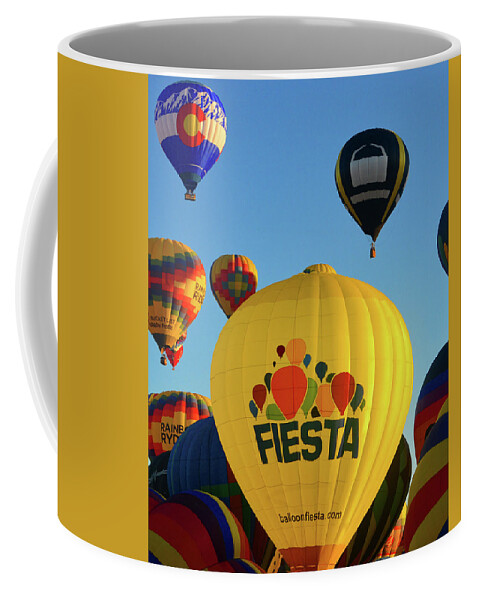 Albuquerque International Balloon Fiesta Coffee Mug featuring the photograph 2019 Albuquerque International Balloon Fiesta work A by David Lee Thompson