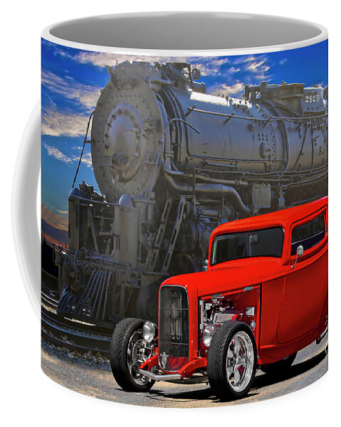 1932 Ford Coupe Coffee Mug featuring the photograph 1932 Ford 'Deuce' Coupe by Dave Koontz