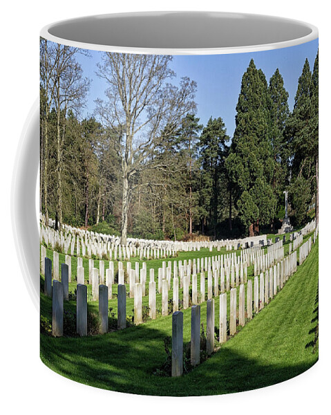 Memorial Coffee Mug featuring the photograph Brookwood Military Cemetery #3 by Shirley Mitchell