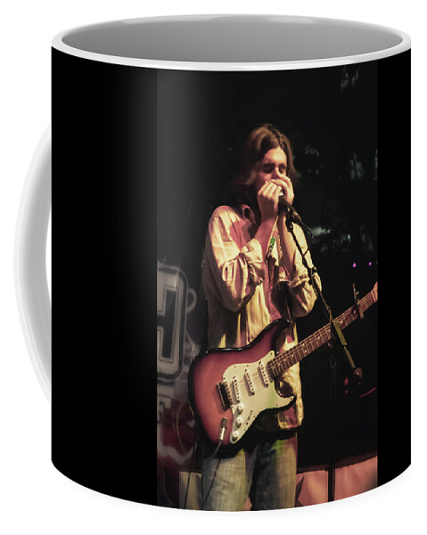 Fort Worth Coffee Mug featuring the photograph Ed Jurdi - Band of Heathens by Micah Offman