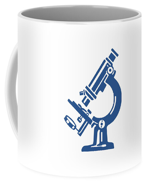 Biology Coffee Mug featuring the drawing Mircoscope #3 by CSA Images