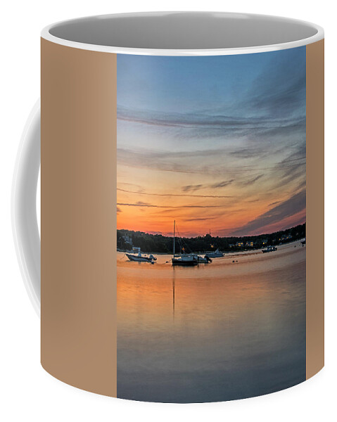 “cape Cod Sunset” Coffee Mug featuring the photograph Pleasant Bay Sunset - Chatham - Cape Cod Massachusetts #3 by Brendan Reals