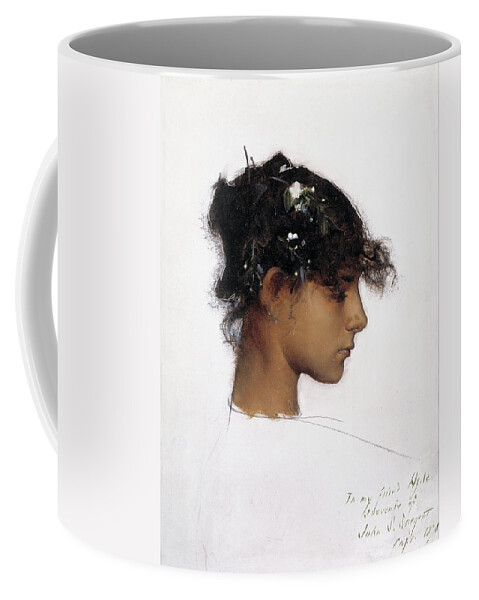 John Singer Sargent Coffee Mug featuring the painting Rosina Ferrara, Head Of A Capri Girl by John Singer Sargent