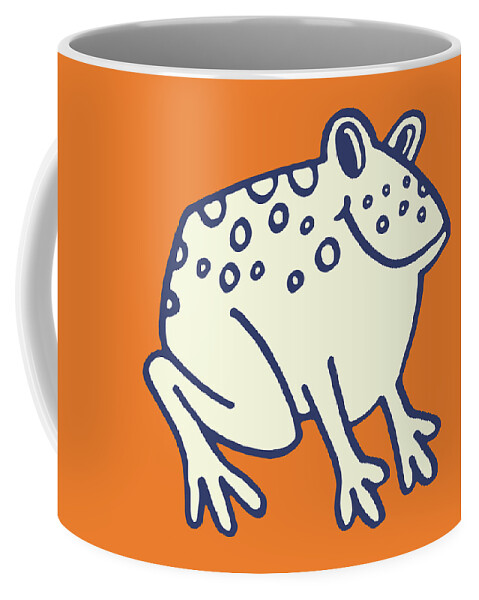 Amphibian Coffee Mug featuring the drawing Toad #3 by CSA Images