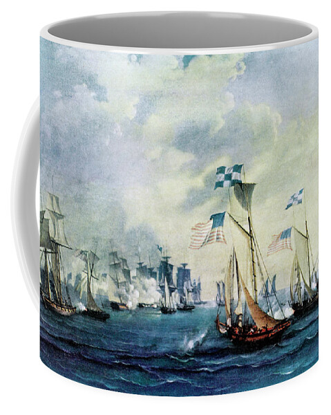 1813 Coffee Mug featuring the photograph War Of 1812, Battle Of Lake Erie, 1813 #3 by Science Source