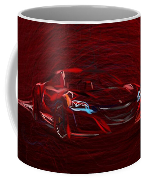 Acura Coffee Mug featuring the digital art Acura NSX Draw #30 by CarsToon Concept