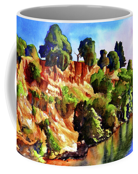 Fair Oaks Bluff Coffee Mug featuring the painting #393 Sunrise Recreation Area #393 by William Lum