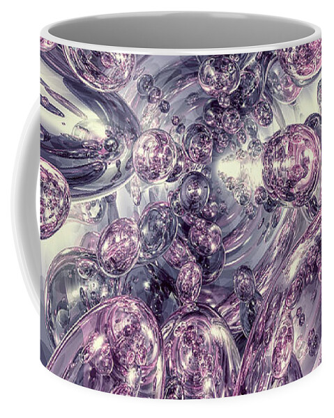 Three Dimensional Coffee Mug featuring the digital art 3D Reflections by Phil Perkins