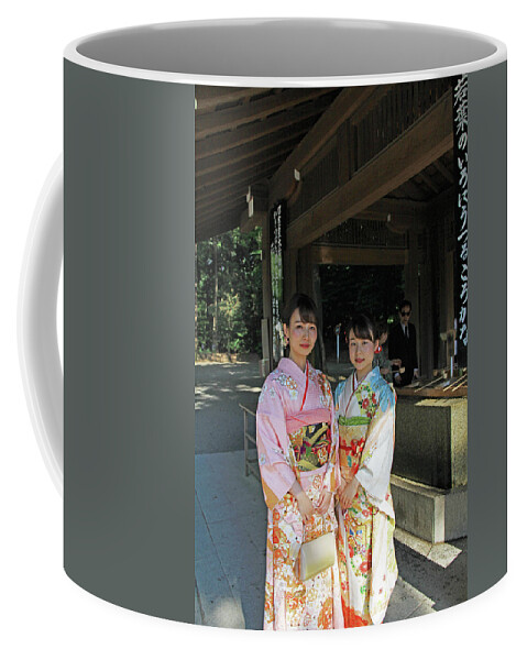 Meiji Jingu Shrine Coffee Mug featuring the photograph Meiji Jingu Shrine - Tokyo, Japan by Richard Krebs