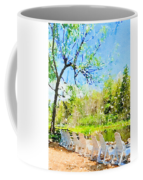 Relax Reflect Renew Nature Peace Tranquility Coffee Mug featuring the photograph Relax Reflect Renew #2 by Kathy Bee