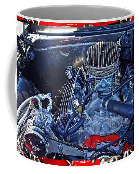 Cars Coffee Mug featuring the photograph Old car engine #4 by Karl Rose
