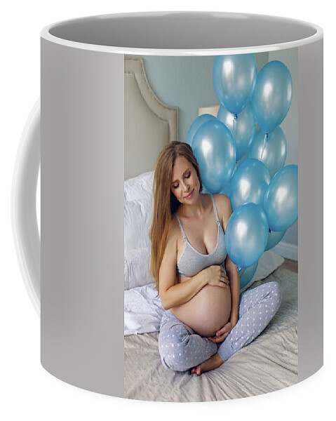 Pregnant Girl In Bra And Pants Sitting On Bed #2 Photograph by Elena  Saulich - Fine Art America