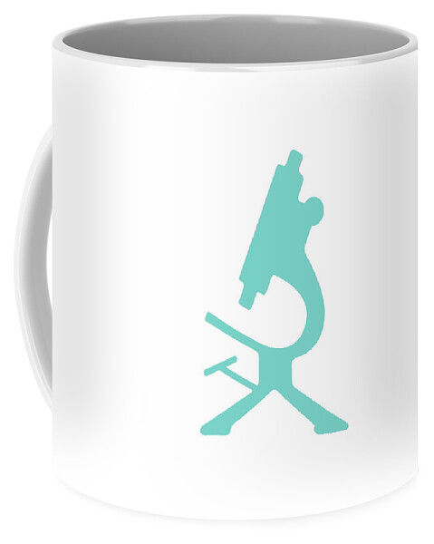 Biology Coffee Mug featuring the drawing Microscope #40 by CSA Images
