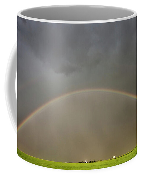 Storm Coffee Mug featuring the photograph Prairie Storm Clouds Canada #46 by Mark Duffy