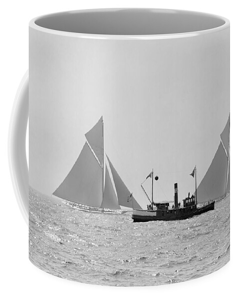 B1019 Coffee Mug featuring the photograph America's Cup, 1903 #2 by Granger