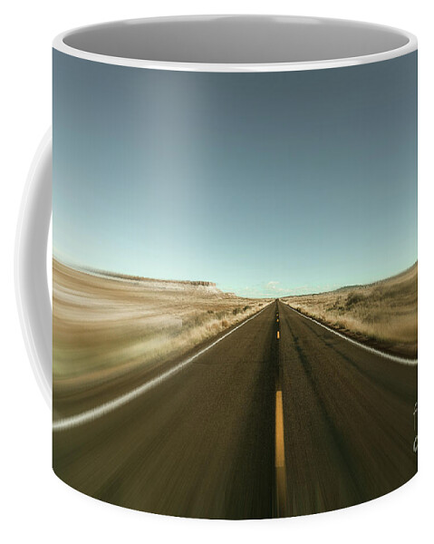 Arizona Coffee Mug featuring the photograph Arizona Desert Highway by Raul Rodriguez