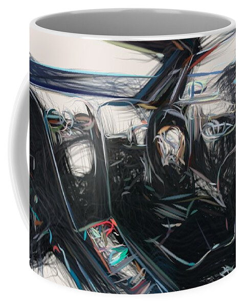 Bentley Coffee Mug featuring the digital art Bentley Continental GT3 Drawing #6 by CarsToon Concept