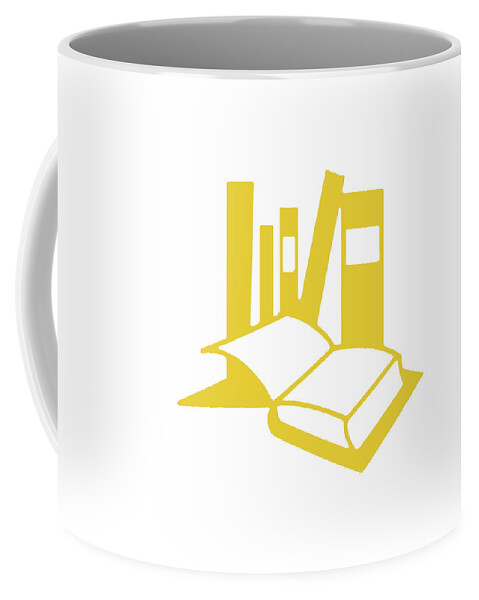 Academic Coffee Mug featuring the drawing Books #5 by CSA Images