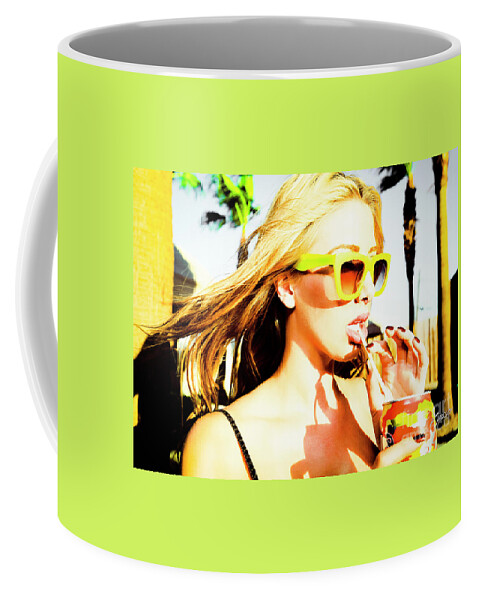 Fashionista Coffee Mug featuring the photograph 5395 Sarah California Desert by Amyn Nasser