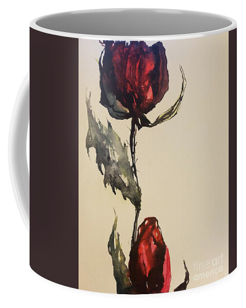 #55 2019 Coffee Mug featuring the painting #55 2019 #55 by Han in Huang wong