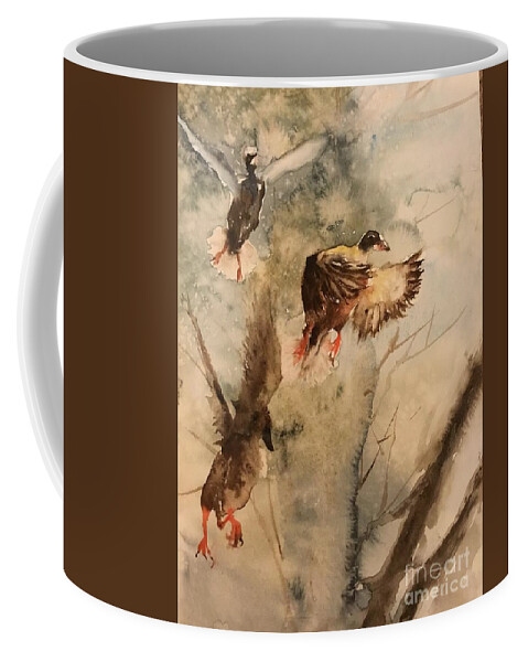 #65 2019 Coffee Mug featuring the painting #65 2019 by Han in Huang wong