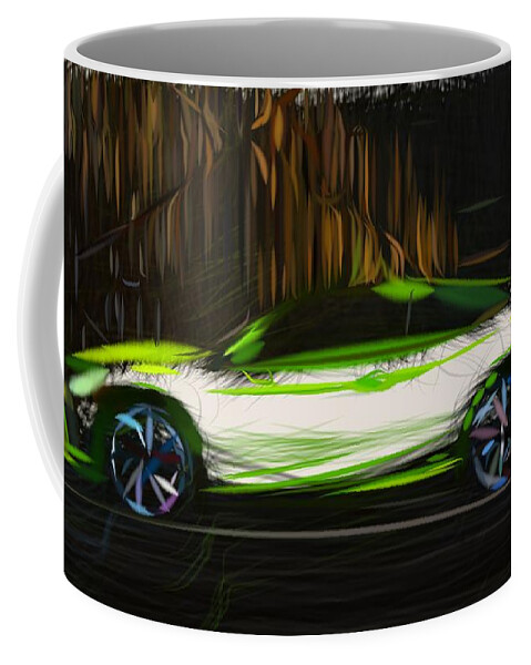 Honda Coffee Mug featuring the digital art Honda Civic Draw #7 by CarsToon Concept