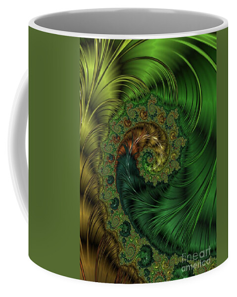 Fractal Coffee Mug featuring the digital art Beautiful Abstracts by Raphael Terra #9 by Esoterica Art Agency