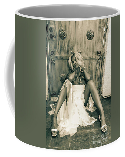 1 One Person Coffee Mug featuring the photograph 9338 Fashionista Selena by Nasser Atelier
