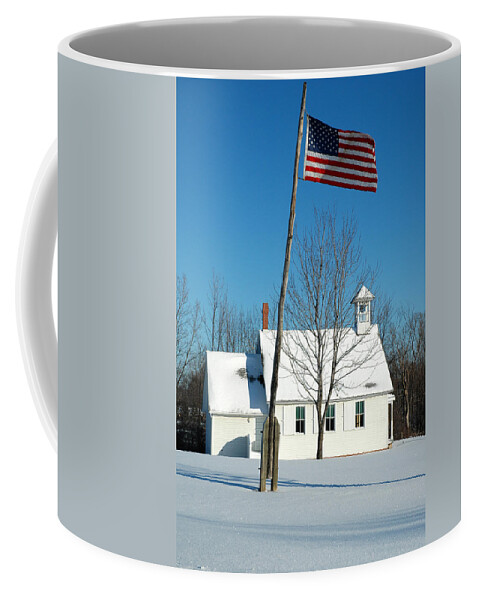  Coffee Mug featuring the photograph A Country Schoolhouse by Rein Nomm